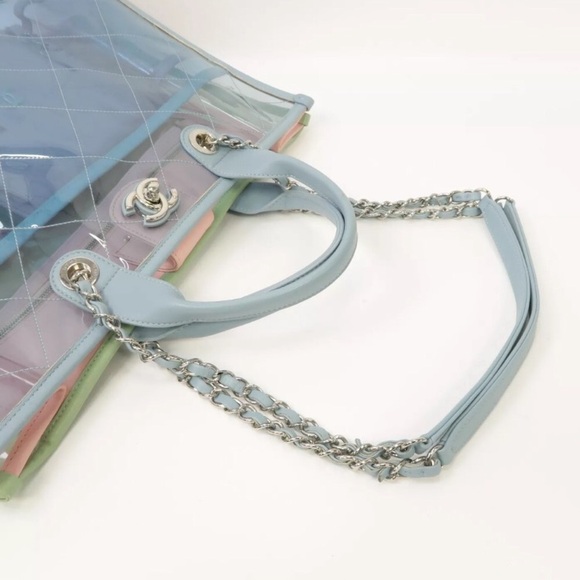 💎✨ GORGEOUS ✨💎 RUNWAY CHANEL CLEAR TOTE COCO SPLASH - Picture 13 of 14